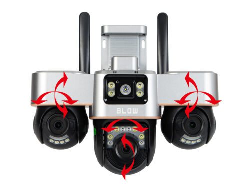 BLOW WiFi kamera 3 otočné objektívy 6MP V-BP36 čierna – Obrázok 2