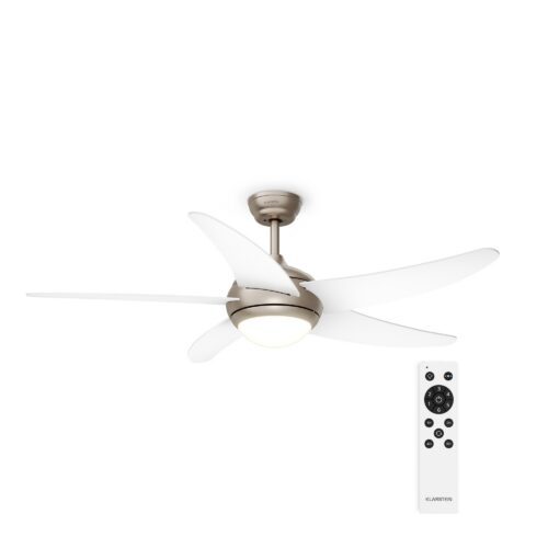 Klarstein Bolero stropný ventilátor s osvetlením | 132 cm | 35 W | Tichý chod | Drevo