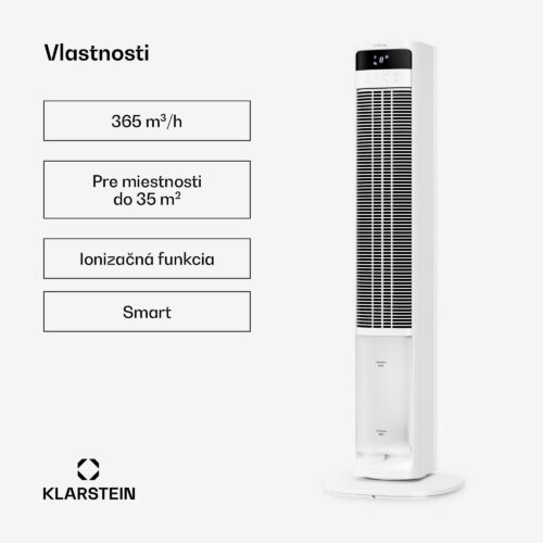 Klarstein Mistral inteligentný ochladzovač vzduchu s vodným chladením | 365 m³/h | 4 l | 35 m² | 3 režimy | 36 W – Obrázok 2