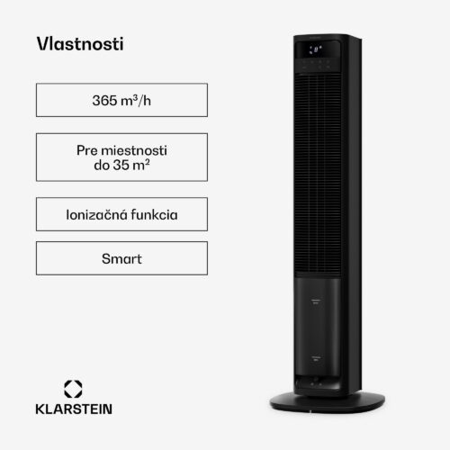 Klarstein Mistral inteligentný ochladzovač vzduchu s vodným chladením | 365 m³/h | 4 l | 35 m² | 3 režimy | 36 W – Obrázok 2