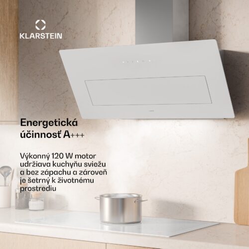 Klarstein SleekAir digestor | A+++ | 717 m³/h | dotykové ovládanie | LED | 90 cm – Obrázok 2