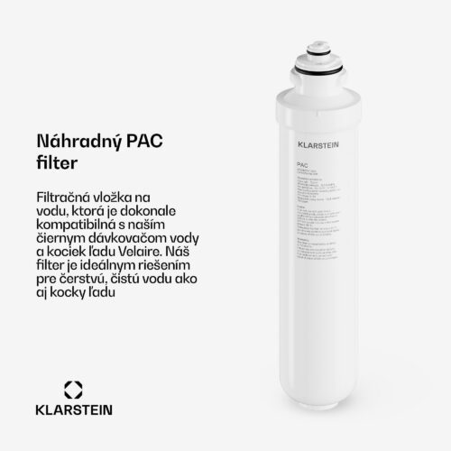 Klarstein Velaire PAC filter | 3600 litrov | Interval výmeny: každých 6 mesiacov | Plastový kryt – Obrázok 2