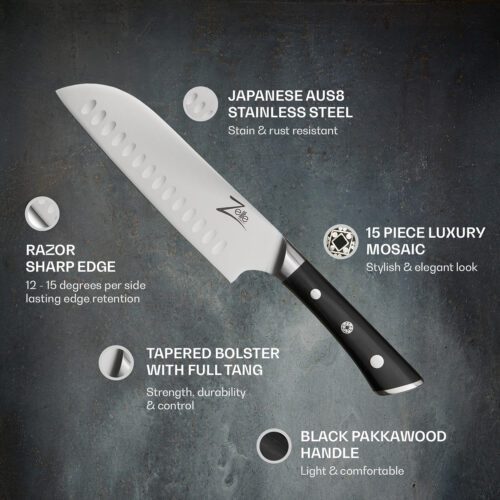 7" nôž santoku