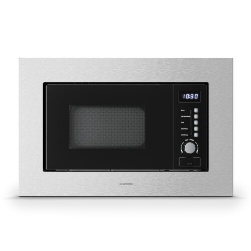 Klarstein Verosteel vstavaná mikrovlnná rúra s grilom | 800 W gril | 700 W mikrovlnná rúra | 60 cm
