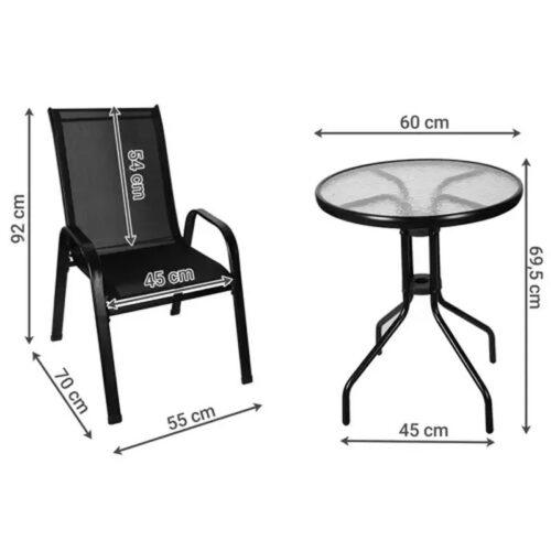 Gardlov Záhradný set stolík + 2 stoličky 23461 – Obrázok 2