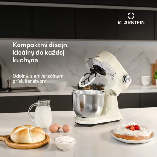 Klarstein Bella Evo kuchynský robot | planetárny miešací systém | 3 nástavce na mixovanie | 1500 W | 5 l – Obrázok 2