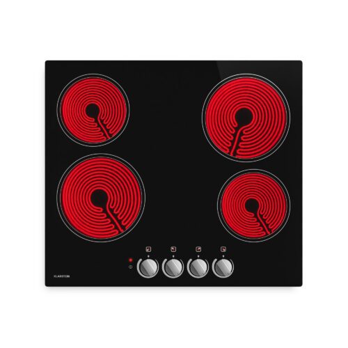 Klarstein EasyCook sklokeramická varná doska | 4 varné zóny | 6000 W | 11 úrovní výkonu | 60 cm