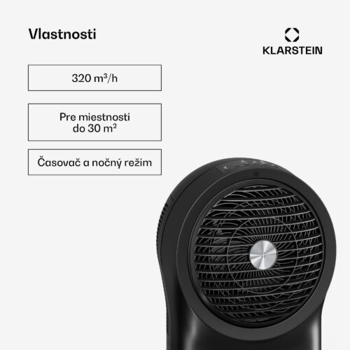 Klarstein Whirlwind ochladzovač vzduchu | 320 m³/h | 6 l | 30 m² | 2 chladiace balíky | 3 režimy | 60 W – Obrázok 2