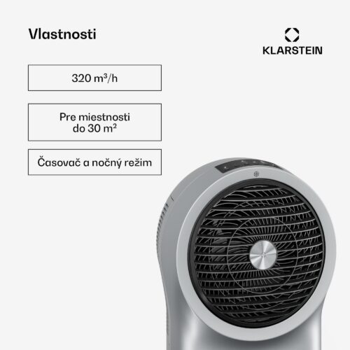 Klarstein Whirlwind ochladzovač vzduchu | 320 m³/h | 6 l | 30 m² | 2 chladiace balíky | 3 režimy | 60 W – Obrázok 2