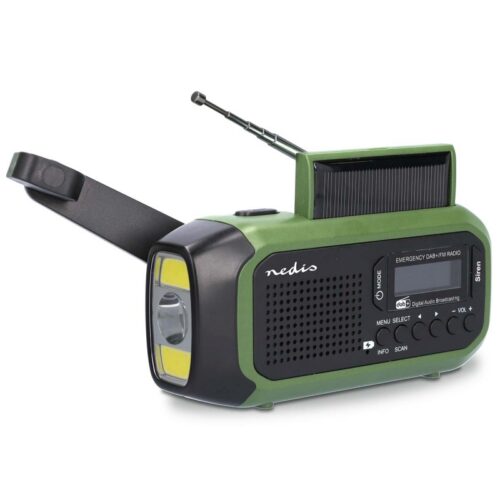 Nedis Núdzové rádio DAB/FM s ručným