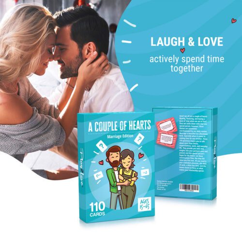Spielehelden A Couple of Hearts Pre páry 110 láskyplných otázok pre manželské páry v anglickom jazyku – Obrázok 2