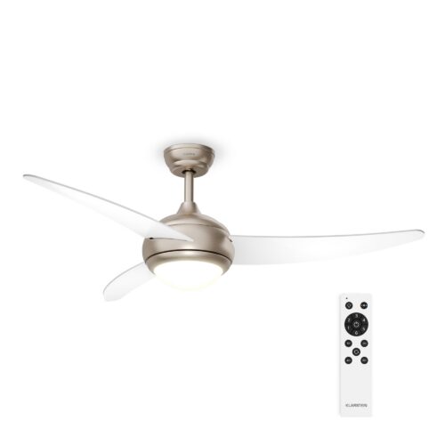 Klarstein El Paso stropný ventilátor so svetlom | 132 cm | 35 W | Tichá prevádzka | Drevo