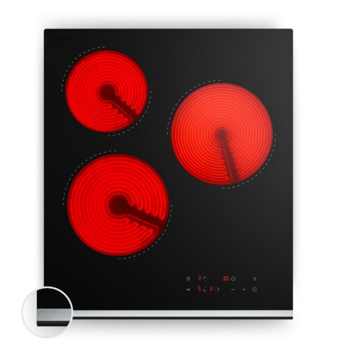 Klarstein Verosteel sklokeramická varná doska | 3 varné zóny | Minimalistická