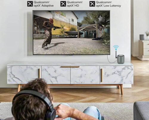 1Mii DS70 Bluetooth 5.2 vysielač pre TV s LCD a aptX Low Latency – Obrázok 2