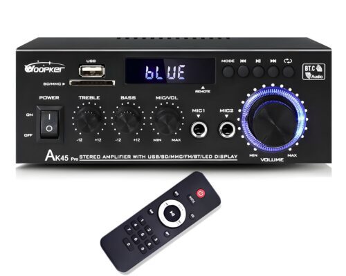 AK HiFi zosilňovač AK45 PRO 2x50 W Bluetooth s karaoke
