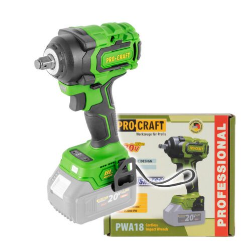 Aku rázový uťahovák Procraft PWA18 (bez batérie a nabíjačky) | PWA18bb PWA18bb
