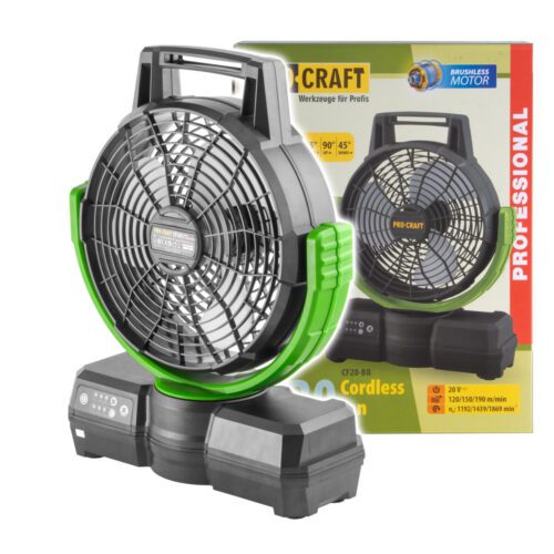Aku ventilátor Procraft CF20 (bez batérie a nabíjačky) | CF20 bb CF20 bb