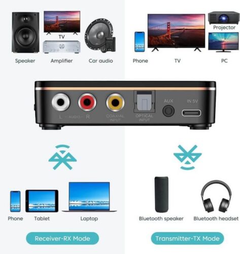 Anyzoo M8 Bluetooth audio adaptér s NFC – Obrázok 2