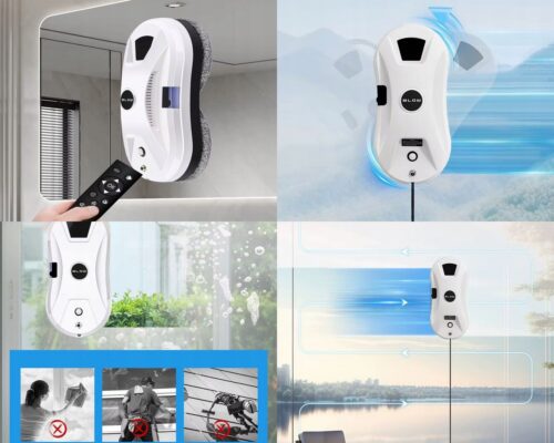 BLOW LUMINO Inteligentný robot na čistenie okien s automatickým dávkovaním vody 90W – Obrázok 2