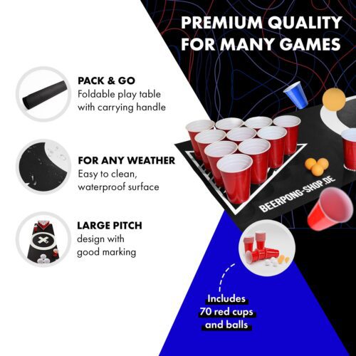 podložka s hernou plochou na beer pong