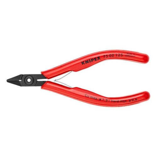 Bočné frézy pre elektroniku 125 mm KNIPEX 75 02 125 - leštená hlava