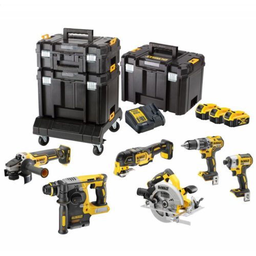 Dewalt Aku sada náradia DCK685P3T Vŕtačka + uťahovač + Komb Kladivo + Brúska + Kotúčová píla DCK685P3T