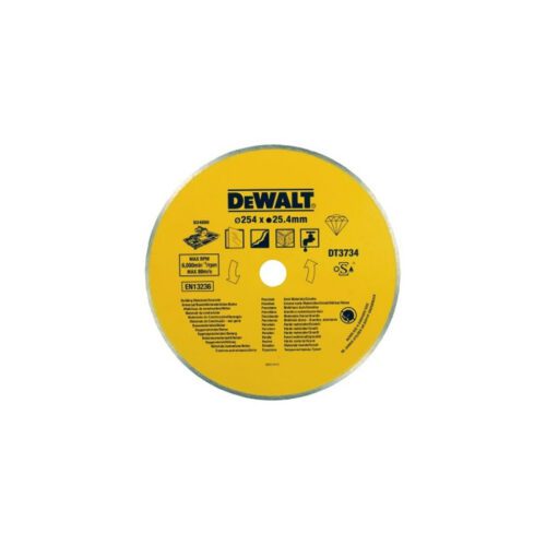 Dewalt Diamantový Kotúč pre stolnú rezačku na kameň a porcelán 254x25.4mm DT3734