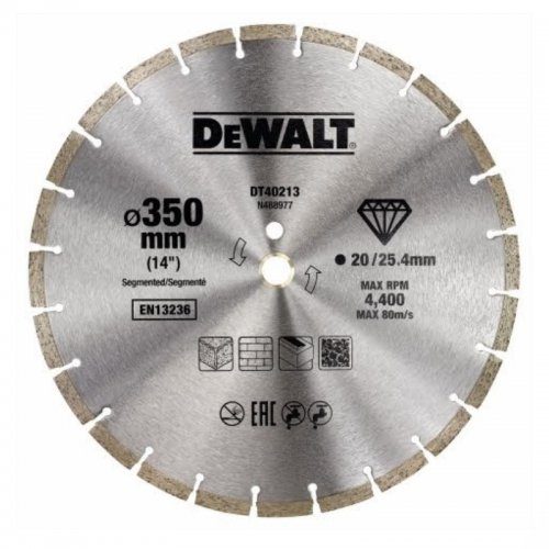 Diamantový kotúč 350 mm DeWALT DT40213 DT40213
