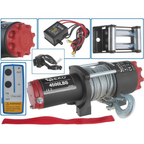 Elektrický lanový navijak 1500 W/12 V