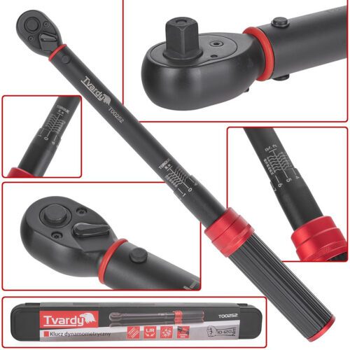 GEKO Momentový kľúč 3/8" 10-120Nm TVARDY (12) T00252