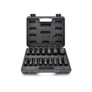 GEKO Sada 16 nástrčných rázových hlavíc 1/2" 10-32mm G10513