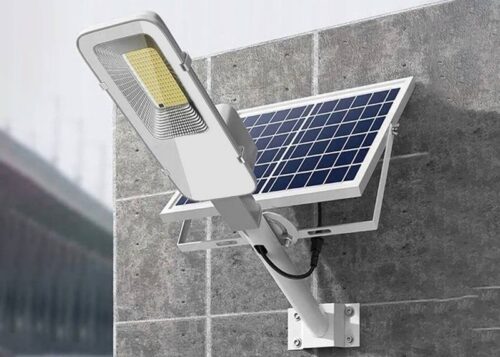 Hliníková pouličná lampa LTC LXTQF031 45W so solárnym panelom – Obrázok 2