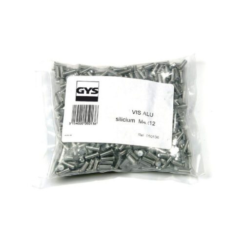 Hliníkové skrutky so silikónom GYS M4 12mm - 1000 ks 050136