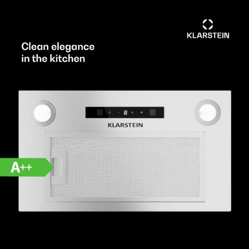 Klarstein Paolo 52 vstavaný Digestor 52 cm 439 m³/h LED Touch A++ – Obrázok 2