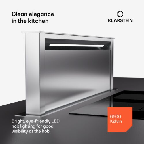 Klarstein Royal Flush Eco 90 digestor 90 cm 604 m³/h EEK A++ vrátane filtrov s aktívnym uhlím – Obrázok 2