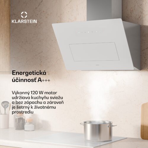 Klarstein SleekAir digestor | A+++ | 717 m³/h | dotykové ovládanie | LED | 60 cm – Obrázok 2