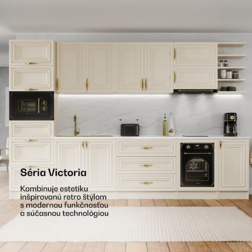 Klarstein Victoria vstavaná rúra 45 cm 49 l čierna – Obrázok 2