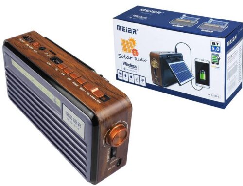 LTC RETRO rádio FM LIWA so solárnym panelom – Obrázok 2