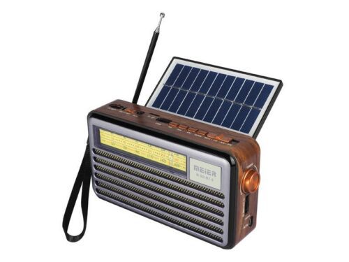 LTC RETRO rádio  FM LIWA so solárnym panelom