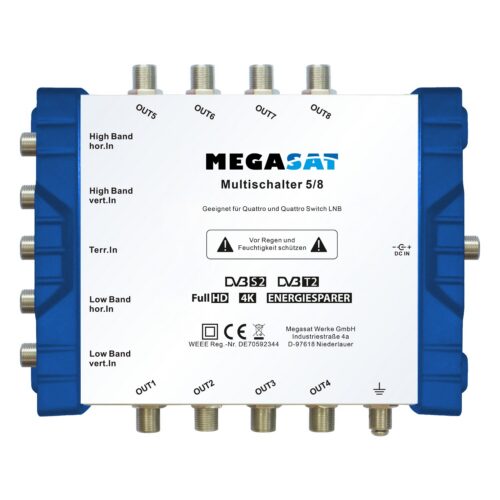 Multiprepínač Megasat 5/8 PROFI