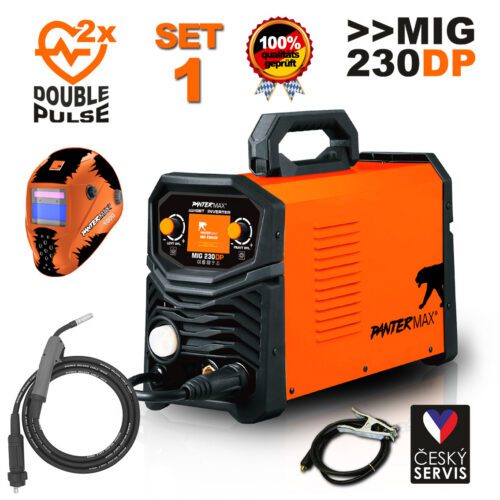 PANTERMAX MIG230DP invertorová zváračka MIG/TIG/MMA SET1 PMMIG230DP_S01