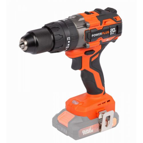 POWERPLUS POWDP15220 - Aku skrutkovač/vŕtačka s príklepom 20V bezuhlíková (bez AKU) POWDP15220