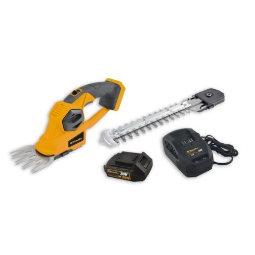 Riwall PRO RASH 2020 SET aku nožnice 20 V na trávu a kríky + 2 Ah batérie + nabíjačka AH41F2201011B