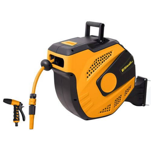 Riwall PRO RWHR 27 SET samonavíjací bubon so záhradnou hadicou 27 ma príslušenstvom RACC00086