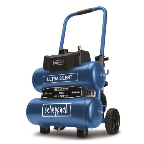 Scheppach HC 20 Si Twin ultra tichý bezolejový dvojvalcový kompresor 20 l 5906145901