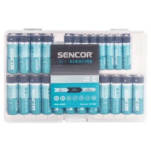 Sencor SBA LR6+LR03 32 AA+16 AAA BOX Alkalická batéria LR6+LR03 AA/AAA