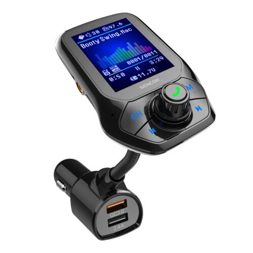 Sencor SWM 5858 BT/MP3 FM Modulátor do auta s QC3.0 rýchlonabíjačkou