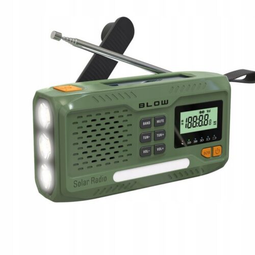 Solárne rádio BLOW s LED baterkou