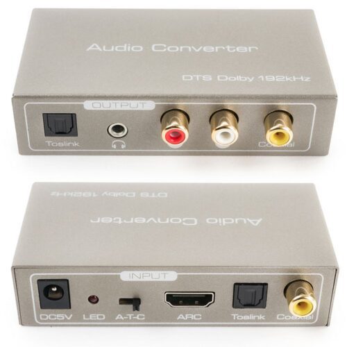 Spacetronik HDMI audio extraktor SPH AE04 4K ARC Toslink koaxial R L