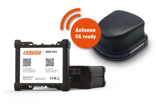 Strešná 4G a 5G anténa SELFSAT MWR 4524 pre karavany vrátane routeru s Wifi